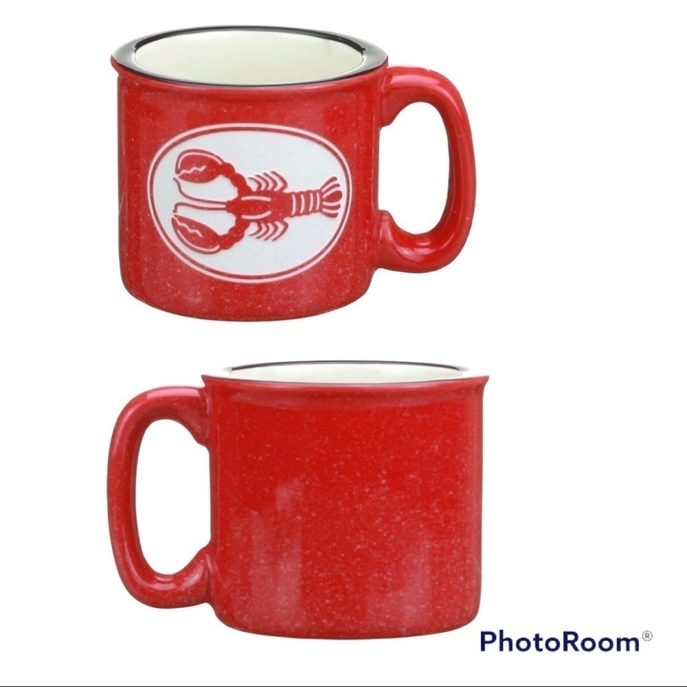Cape Shore Red Etched Lobster 15 Ounce Coffee Tea Mug Cup - Picture 5 of 6